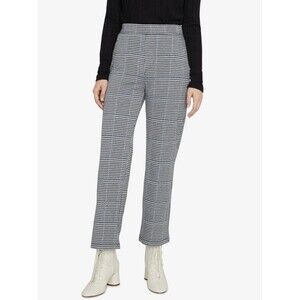 Sanctuary Women Crop Pant Houndstooth Pull On Elastic Waist High Rise Size XS